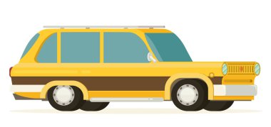 Renk araba illüstrasyon