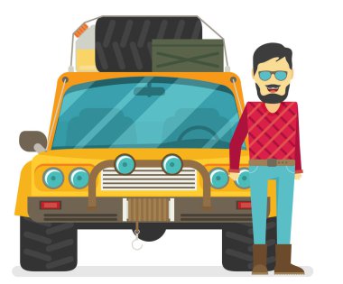 Off-Road araç sürücüsü ile 