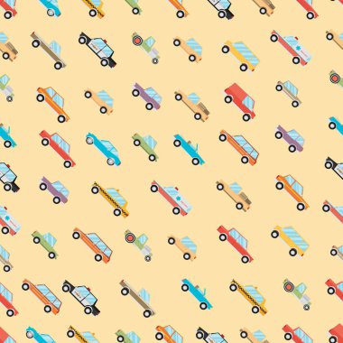 Renk arabalar seamless modeli  