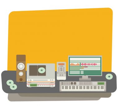 ses kayıt stüdyosu. 