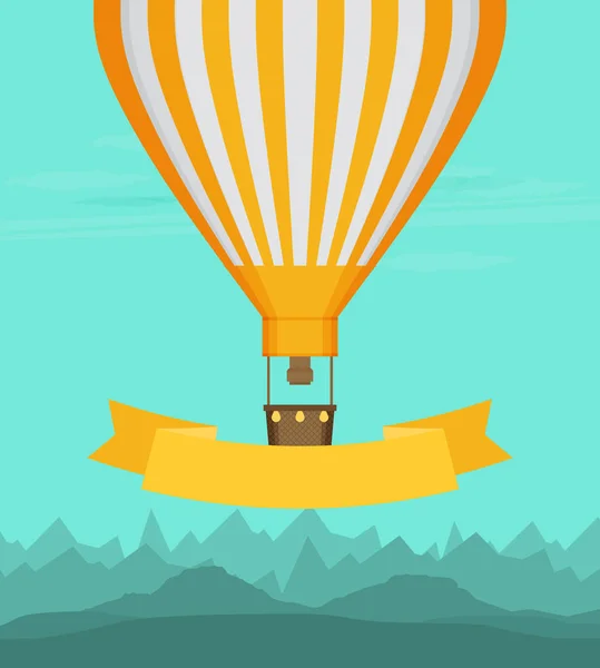 Flache Luftballon-Illustration — Stockvektor