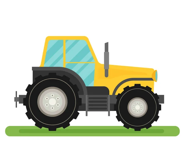 Иконка цвета трактора — стоковый вектор