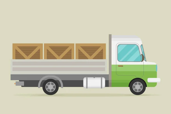 Delivery transport truck — Stock Vector