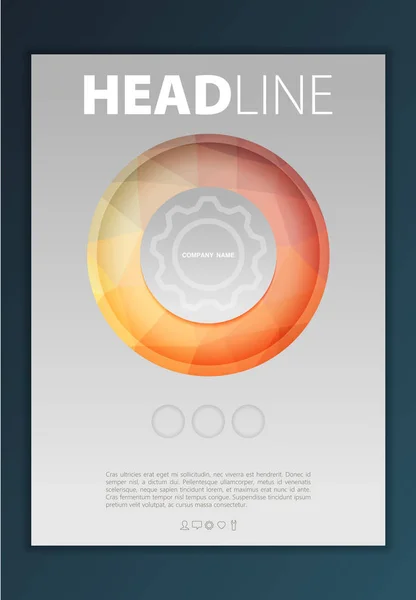 Brochure folder ontwerpsjabloon — Stockvector