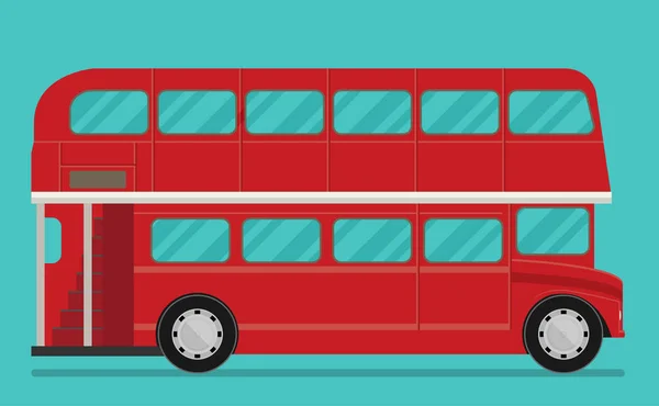 Roter Londoner Bus — Stockvektor