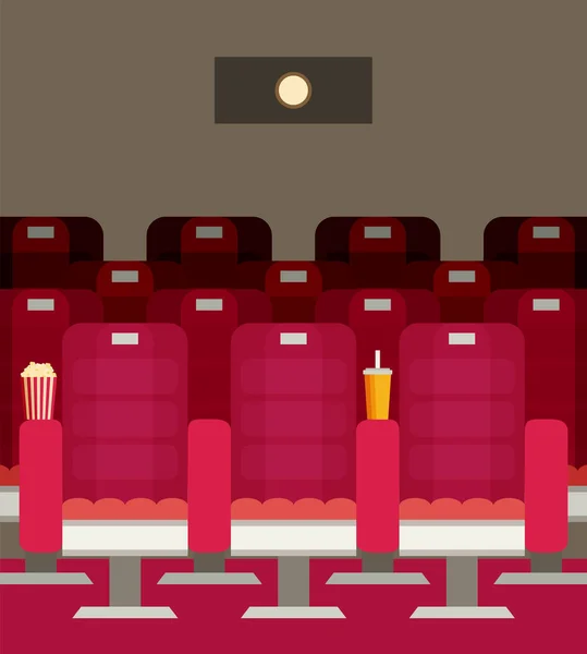 映画館の椅子。図. — ストックベクタ