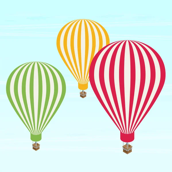 Air balloons background — Stock Vector