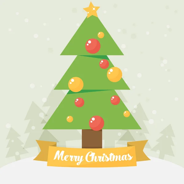 Christmas  greeting card. — Stock Vector