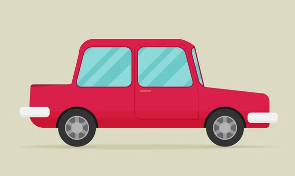 Un auto viejo. Estilo plano — Vector de stock