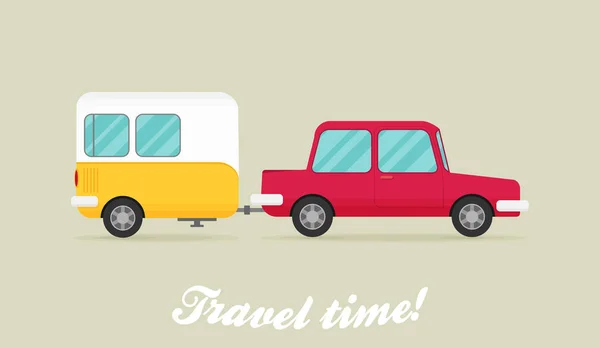 Concepto de tiempo de viaje — Vector de stock