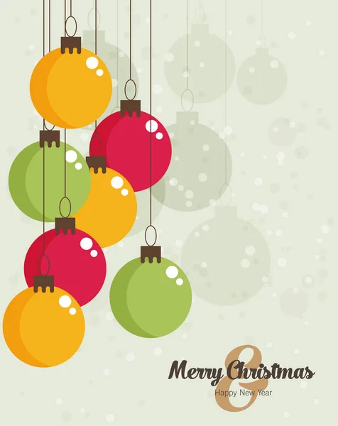 Christmas greeting card. — Stock Vector