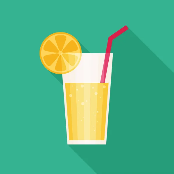 Icône cocktail couleur — Image vectorielle