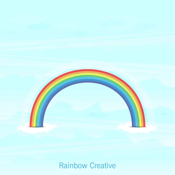 Trendy Rainbow Creative Icon — Stock Vector