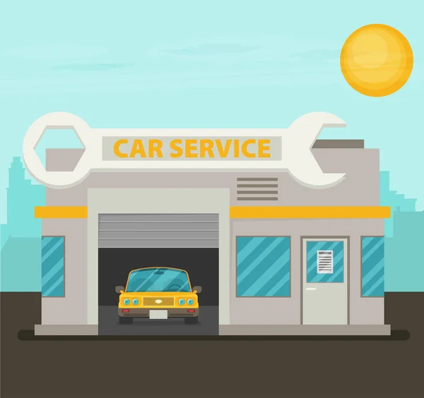 Illustration du service automobile — Image vectorielle
