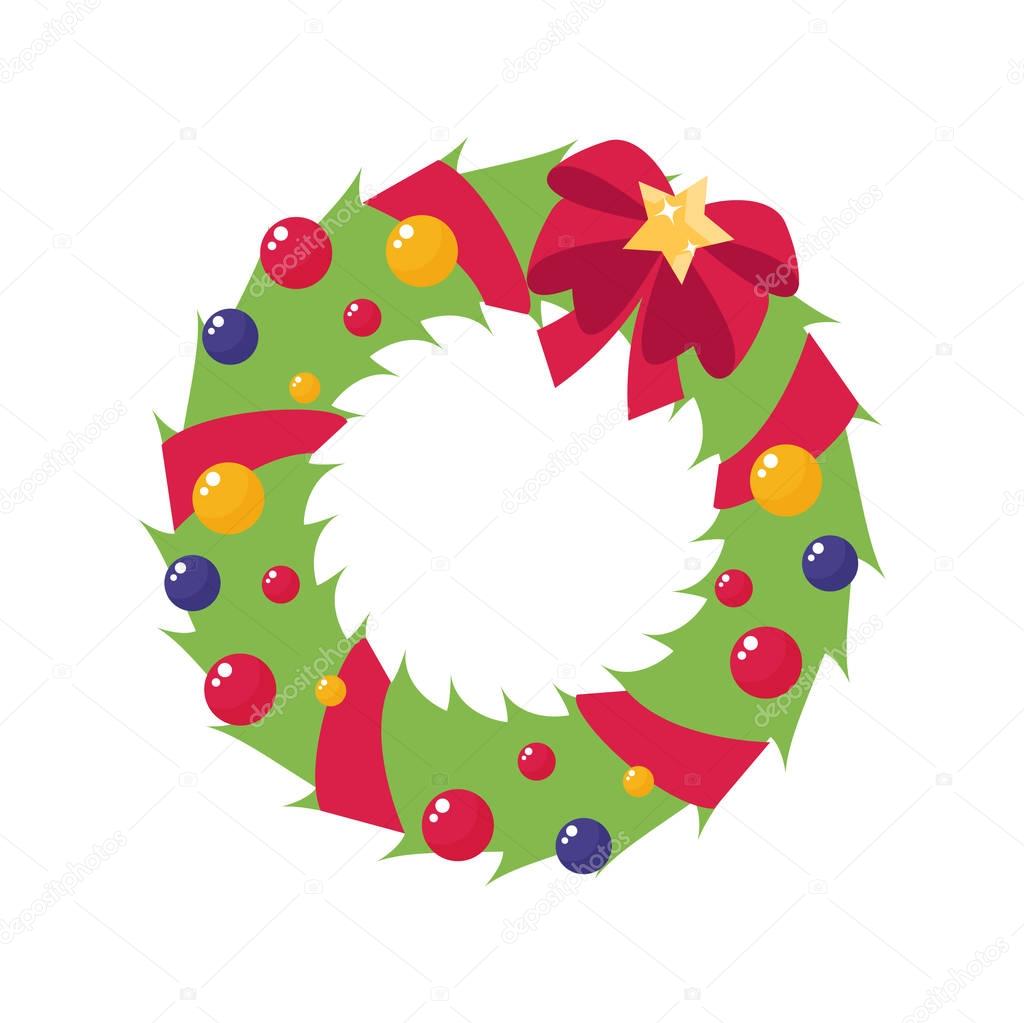 Christmas Wreath With Bow.