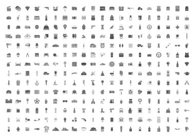 web ve mobil için düz simgeler