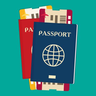 düz seyahat illüstrasyon tasarım konsepti