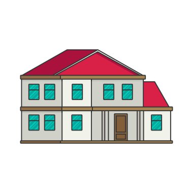 renk ev illüstrasyon