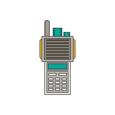 Kablosuz telefon düz simgesi