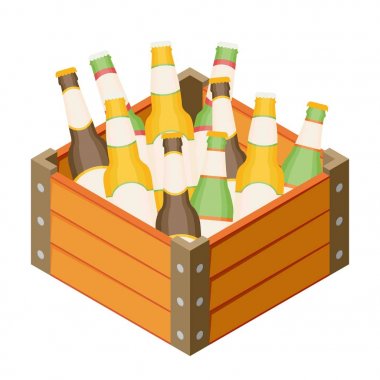 kasa bira şişeleri ile