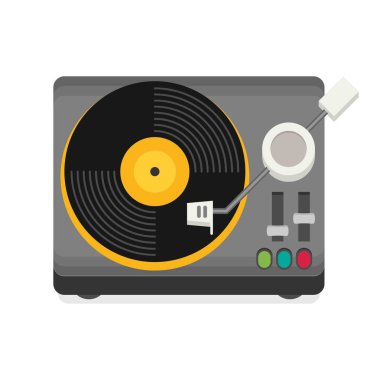 Düz vinil disk.