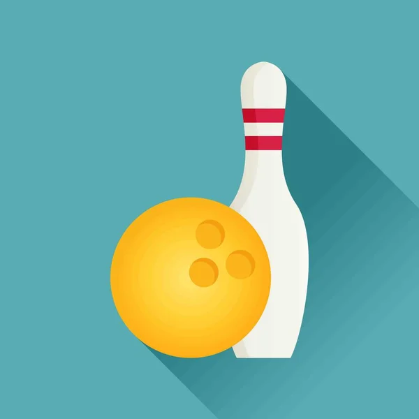 Bowling topu ve iğne — Stok Vektör