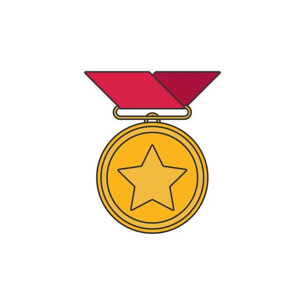 Award färgikonen — Stock vektor