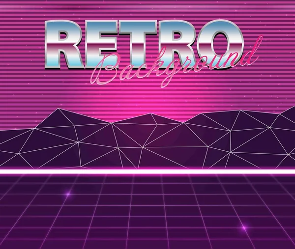 Przyszłość retro, 80s stylu Sci-Fi — Wektor stockowy