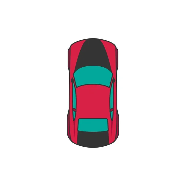 Ilustración del coche color — Vector de stock