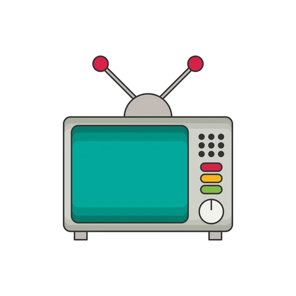 Illustration plate TV — Image vectorielle