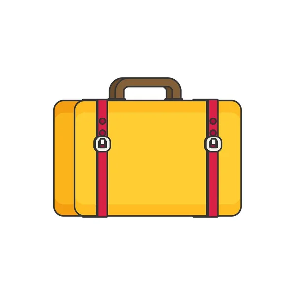 Baggage, luggage, suitcase — Stock Vector