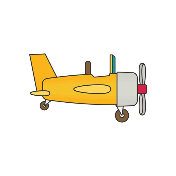 Illustration with plane — Stock Vector