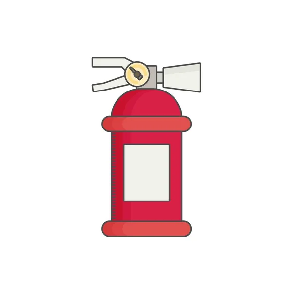 Fire extinguisher flat icon — Stock Vector