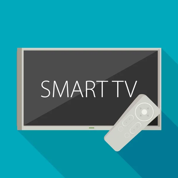 Smart TV, TV LED — Vetor de Stock