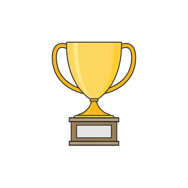 Taça de ouro vencedor —  Vetores de Stock