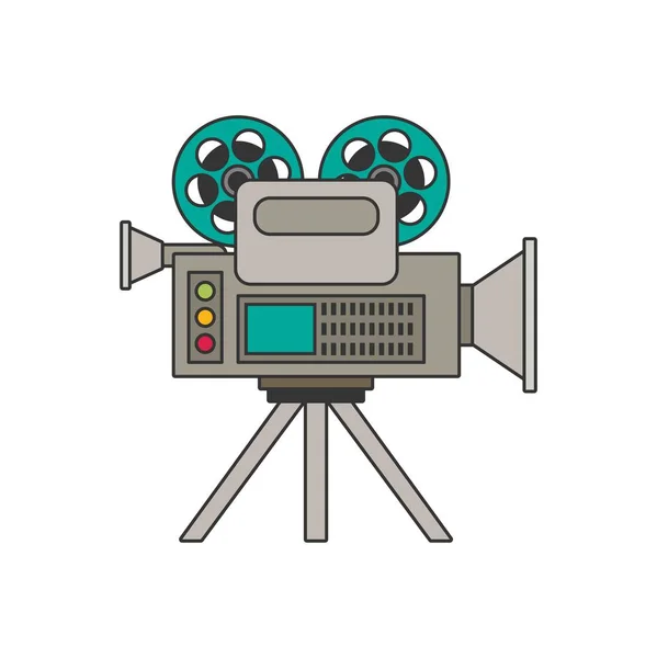 Kino, video projektor — Stockový vektor