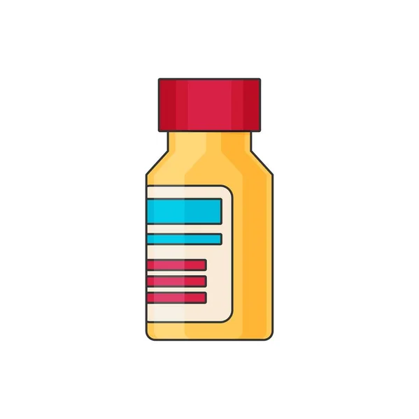 Pill bottle with pills — Stock Vector