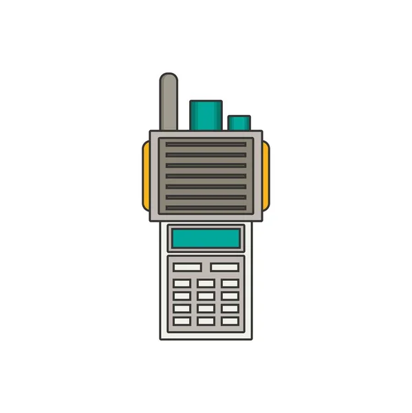 Draadloze telefoon plat pictogram — Stockvector