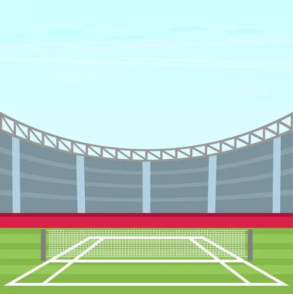 Fondo de pista de tenis . — Vector de stock