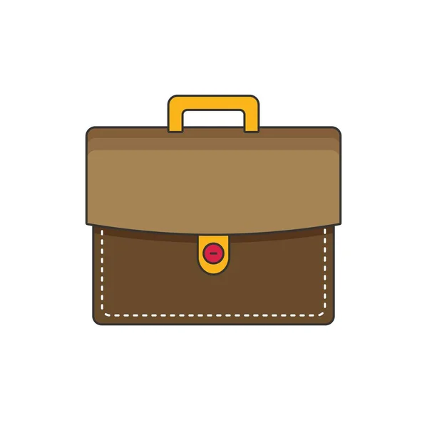 Briefcase flat icon — Stock Vector