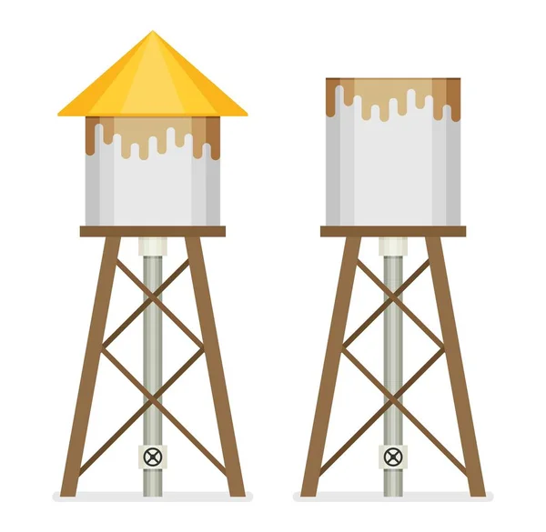 Diseño de torre de agua . — Vector de stock