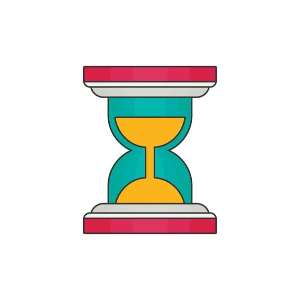 Reloj de arena icono plano — Archivo Imágenes Vectoriales