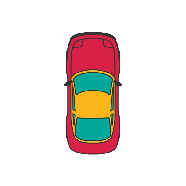 Farbe Auto Illustration — Stockvektor