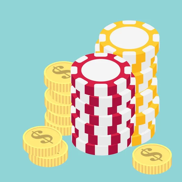 Ilustración de elementos de Casino — Archivo Imágenes Vectoriales