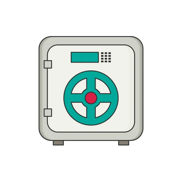 Flat safe icon — Stock Vector