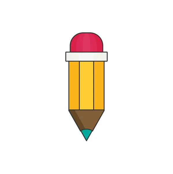 Icono de lápiz de colores — Vector de stock