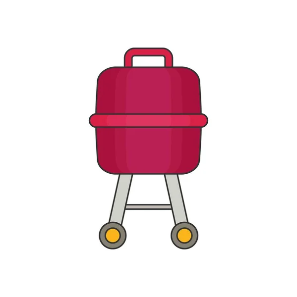 Barbacoa Icono plano — Vector de stock