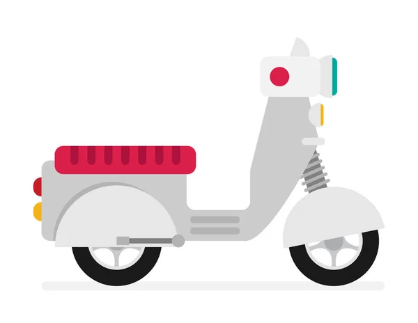 Icône de scooter design plat — Image vectorielle