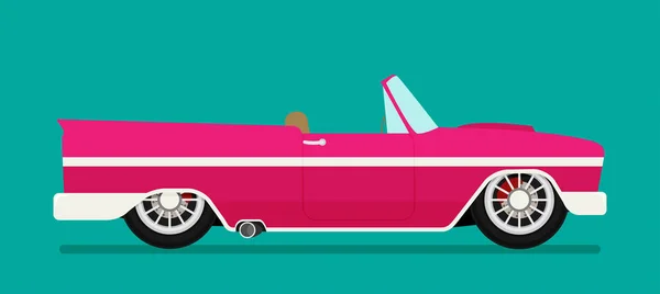 Coche de la vieja escuela . — Vector de stock