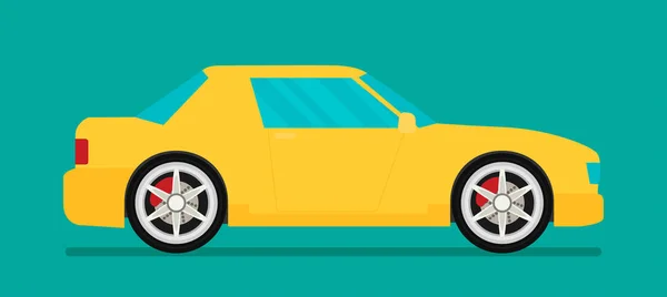 Coche de carreras plano — Vector de stock